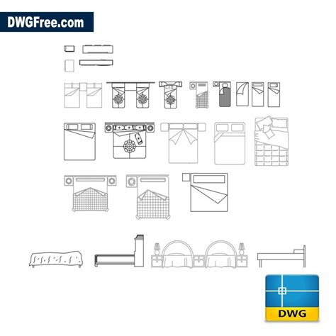 bedroom furniture dwg
