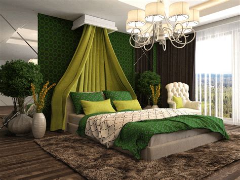 bedroom decorating ideas green